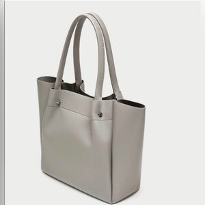 Zara Elegant Gray Tote Bag